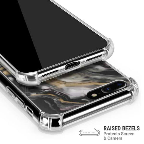 Gold Blush Marble Ink iPhone 7/8 Plus Clear Case