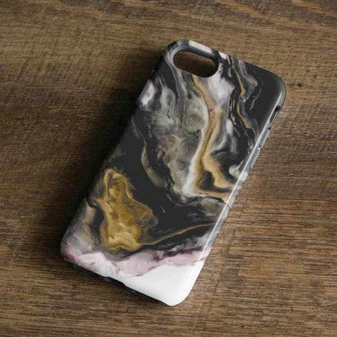 Gold Blush Marble Ink iPhone 7 Pro Case