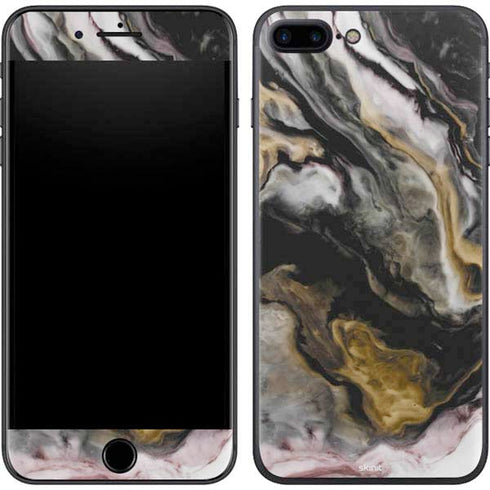 Gold Blush Marble Ink iPhone 8 Plus Skin