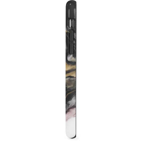 Gold Blush Marble Ink iPhone XR Pro Case