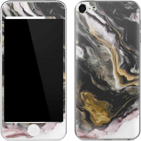 Gold Blush Marble Ink Apple iPod Skin