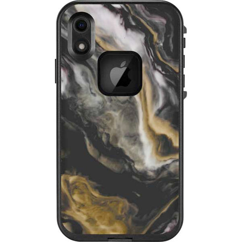 Gold Blush Marble Ink LifeProof Fre iPhone Skin