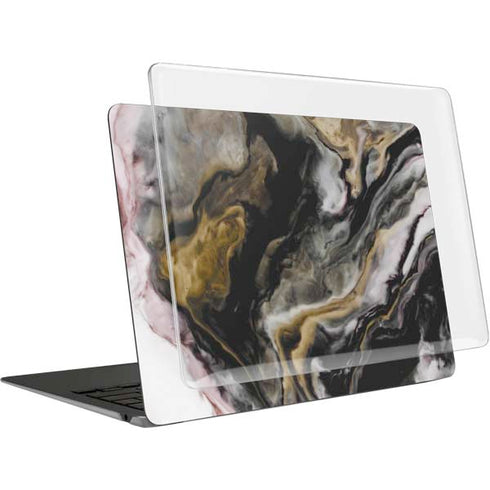Gold Blush Marble Ink MacBook Air 15in (2023-2025) Case plus Skin