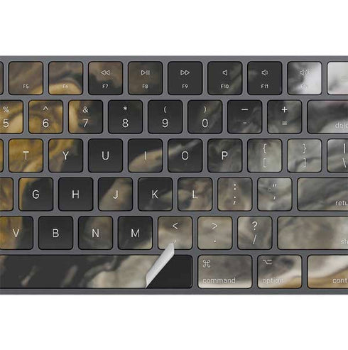 Gold Blush Marble Ink Magic Keyboard with Numeric Keypad Skin