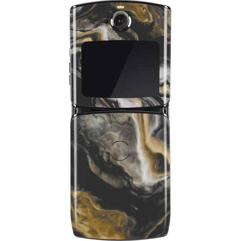 Gold Blush Marble Ink Motorola RAZR Skin