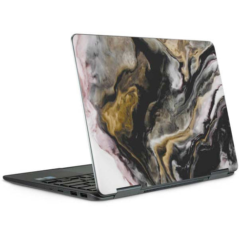 Gold Blush Marble Ink Notebook 9 Pro 13in (2017) Skin