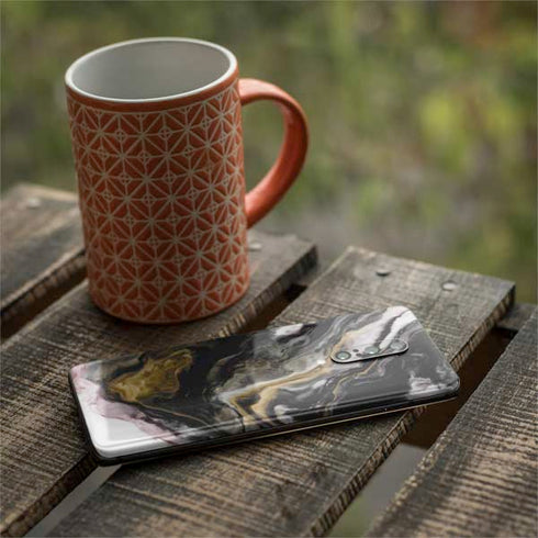 Gold Blush Marble Ink OnePlus 7 Pro Skin