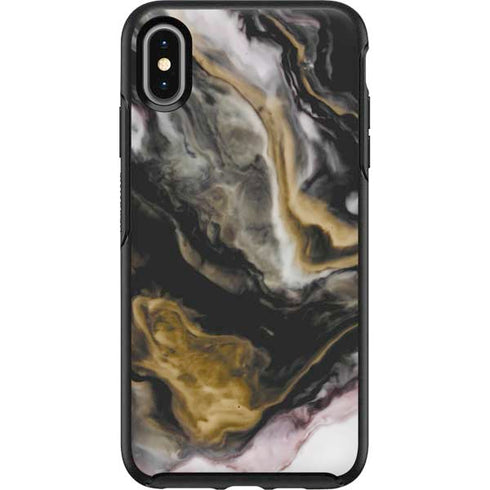 Gold Blush Marble Ink Otterbox Symmetry iPhone Skin