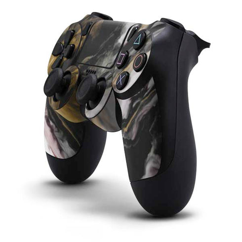Gold Blush Marble Ink PS4 Controller Skin