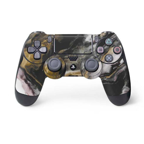 Gold Blush Marble Ink PS4 Controller Skin