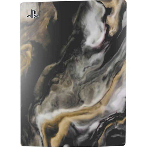 Gold Blush Marble Ink PS5 Console Skin