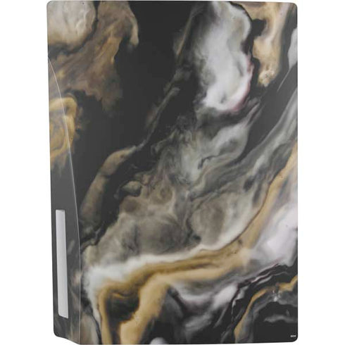 Gold Blush Marble Ink PS5 Console Skin