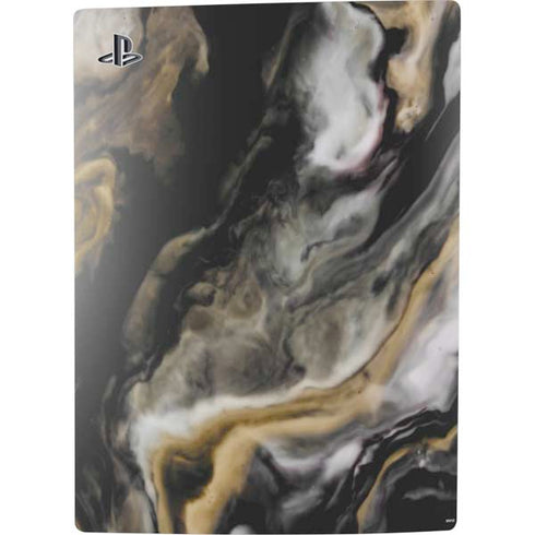 Gold Blush Marble Ink PS5 Digital Edition Console Skin