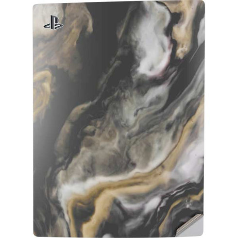 Gold Blush Marble Ink PS5 Digital Edition Console Skin