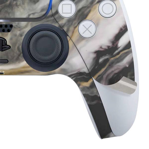 Gold Blush Marble Ink PS5 Slim Digital Edition Bundle Skin