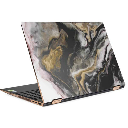 Gold Blush Marble Ink HP Spectre Skin