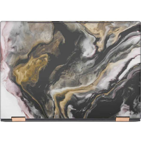 Gold Blush Marble Ink HP Spectre Skin