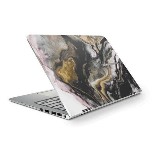 Gold Blush Marble Ink HP Spectre Skin