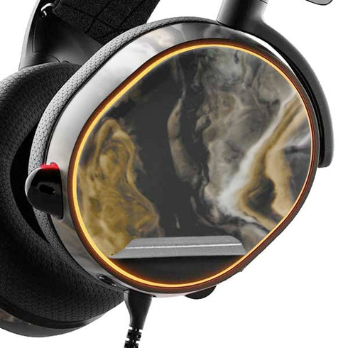 Gold Blush Marble Ink SteelSeries Arctis 5 Skin