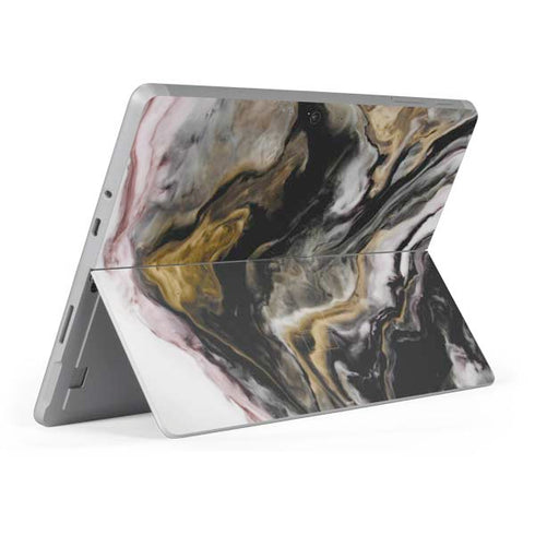 Gold Blush Marble Ink Surface Go Skin