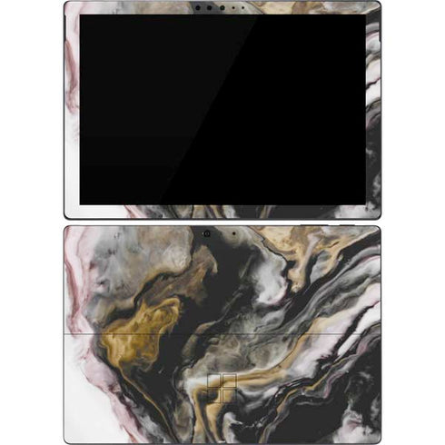 Gold Blush Marble Ink Surface Pro 7 Skin