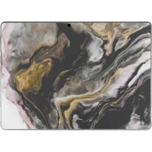 Gold Blush Marble Ink Surface Pro 8 Skin