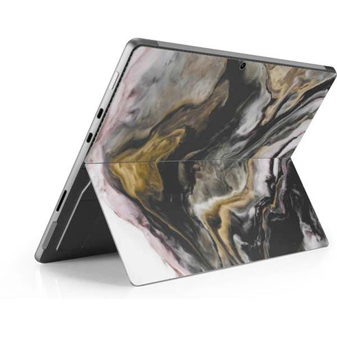 Gold Blush Marble Ink Surface Pro 9 Skin