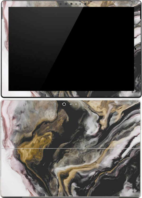 Gold Blush Marble Ink Surface Pro (2017) Skin