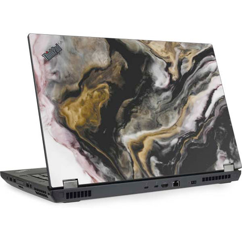 Gold Blush Marble Ink Lenovo ThinkPad Skin