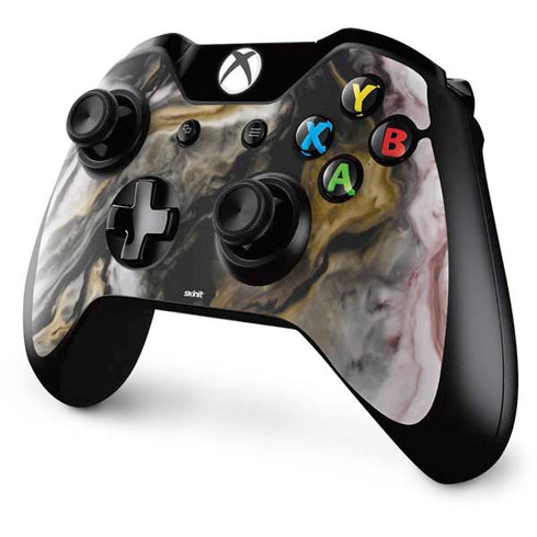 Gold Blush Marble Ink Xbox One Controller Skin