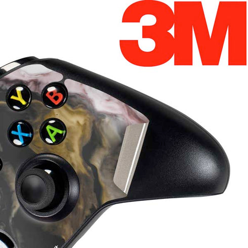 Gold Blush Marble Ink Xbox One Controller Skin