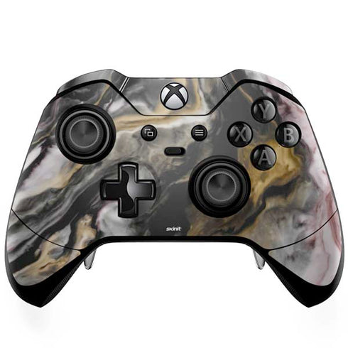 Gold Blush Marble Ink Xbox One Elite Controller Skin