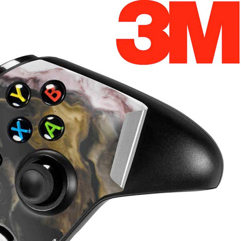 Gold Blush Marble Ink Xbox One S Controller Skin
