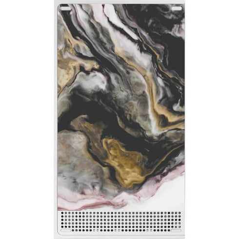 Gold Blush Marble Ink Xbox Series S Skins