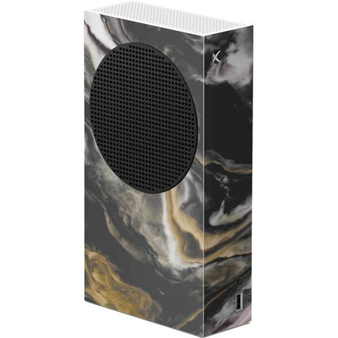 Gold Blush Marble Ink Xbox Series S Console Skin