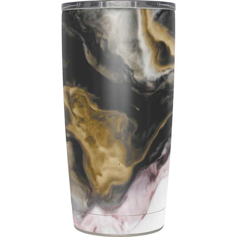 Gold Blush Marble Ink Yeti 20oz Tumbler Skin