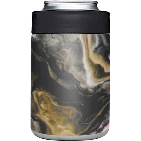 Gold Blush Marble Ink Yeti Colster Can Insulator Skin
