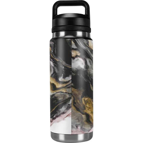 Gold Blush Marble Ink YETI Rambler 26oz Bottle Skin