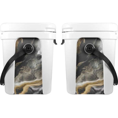 Gold Blush Marble Ink YETI Roadie 24 Hard Cooler Skin