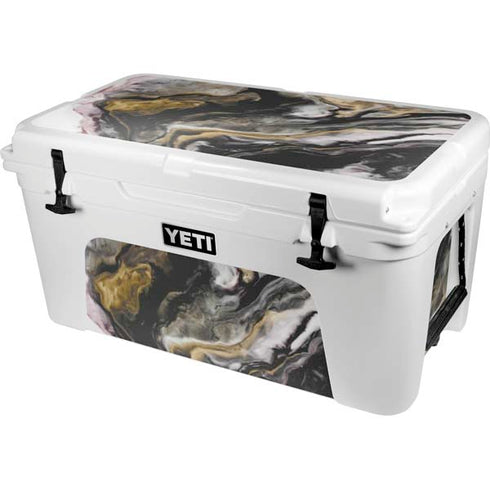 Gold Blush Marble Ink YETI Tundra 65 Hard Cooler Skin