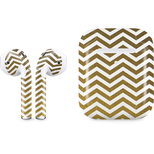Gold Chevron Apple AirPods 2 Skin