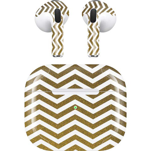 Gold Chevron Apple AirPods (3rd Gen 2021) Skin