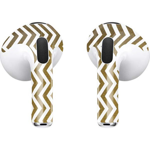 Gold Chevron Apple AirPods (3rd Gen 2021) Skin