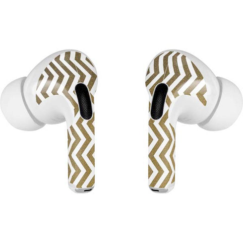 Gold Chevron Apple AirPods Pro Skin