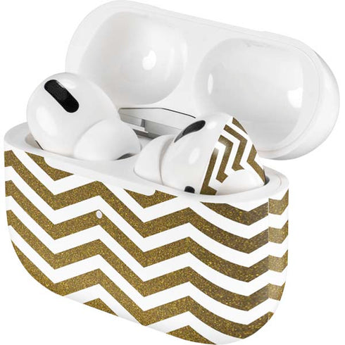 Gold Chevron Apple AirPods Pro Skin