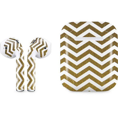 Gold Chevron Apple AirPods Skin
