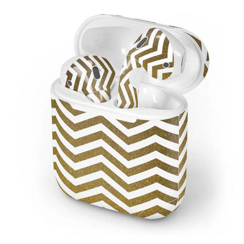 Gold Chevron Apple AirPods Skin