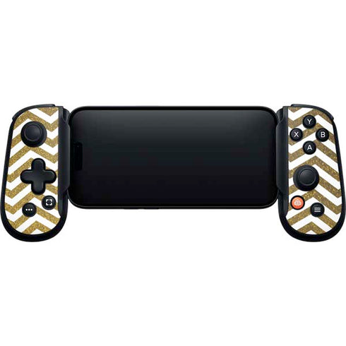 Gold Chevron Backbone One for iPhone Game Controller Skin