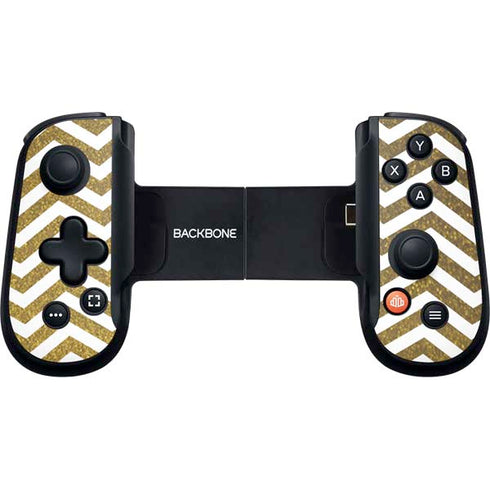 Gold Chevron Backbone One for iPhone Game Controller Skin
