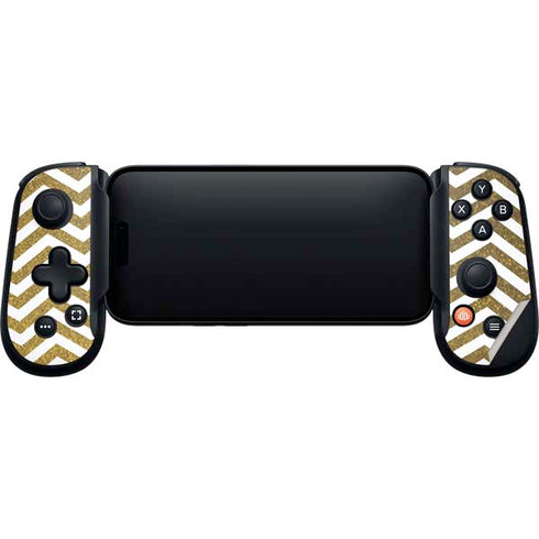 Gold Chevron Backbone One for iPhone Game Controller Skin